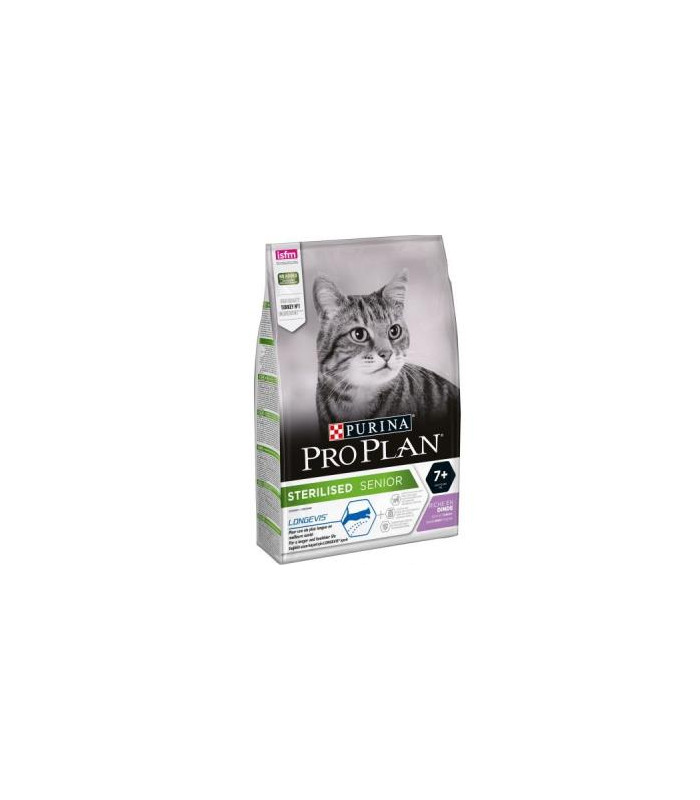 PRO PLAN FELINE ADULT STERILISED +7 PAVO 3kg.