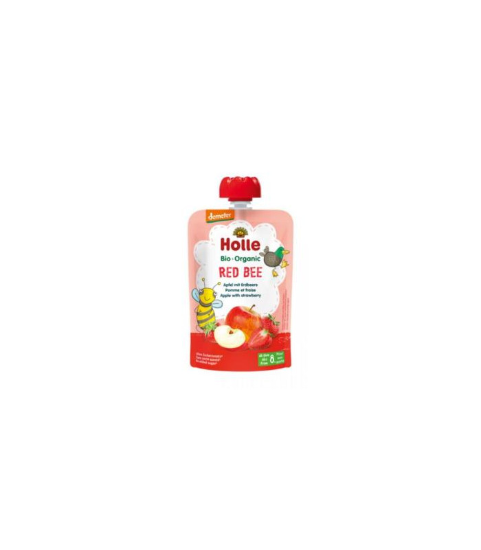SMOOTHIE RED BEE manzana-fresa 8meses 100g DEMETER