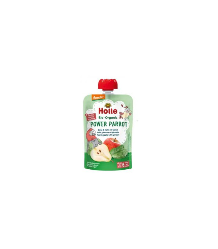 SMOOTHIE POWER PARROT pera-espinacas 6meses 100gr.
