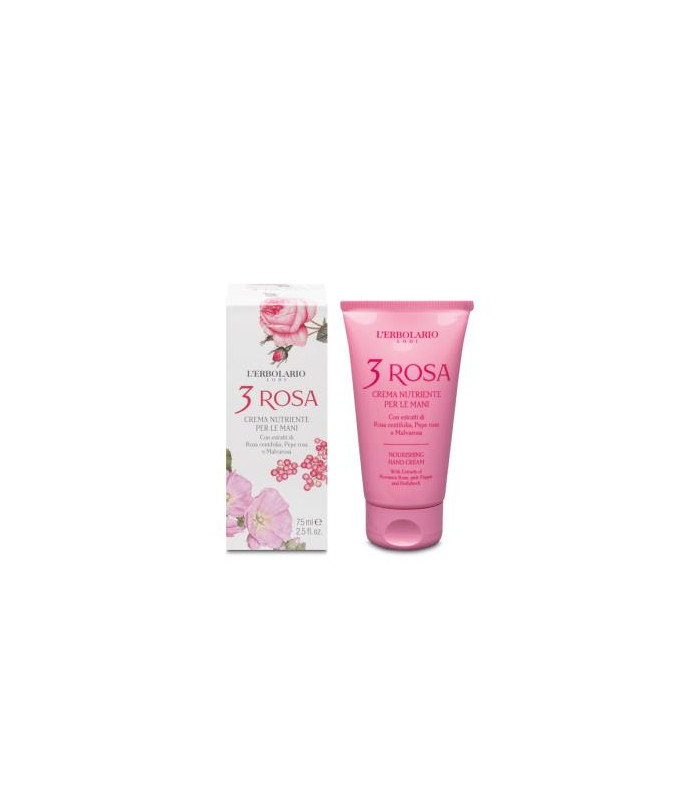 3 ROSAS crema manos nutritiva 75ml.