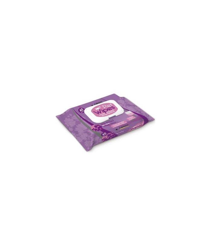 TOALLITAS DE GATO ORGANIC MAUVE 40un