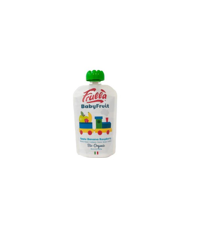 BABY PURE DE MANZANA PLATANO FRAMBUESA 10 uds x 100 gr  BIO