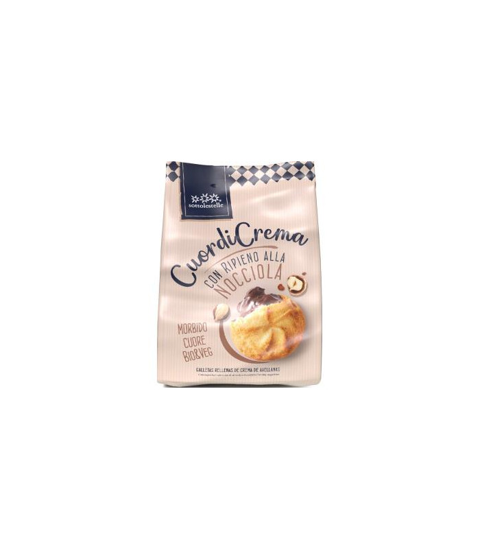 GALLETA RELLENA CREMA AVELLANAS CHOCO 200 gr BIO