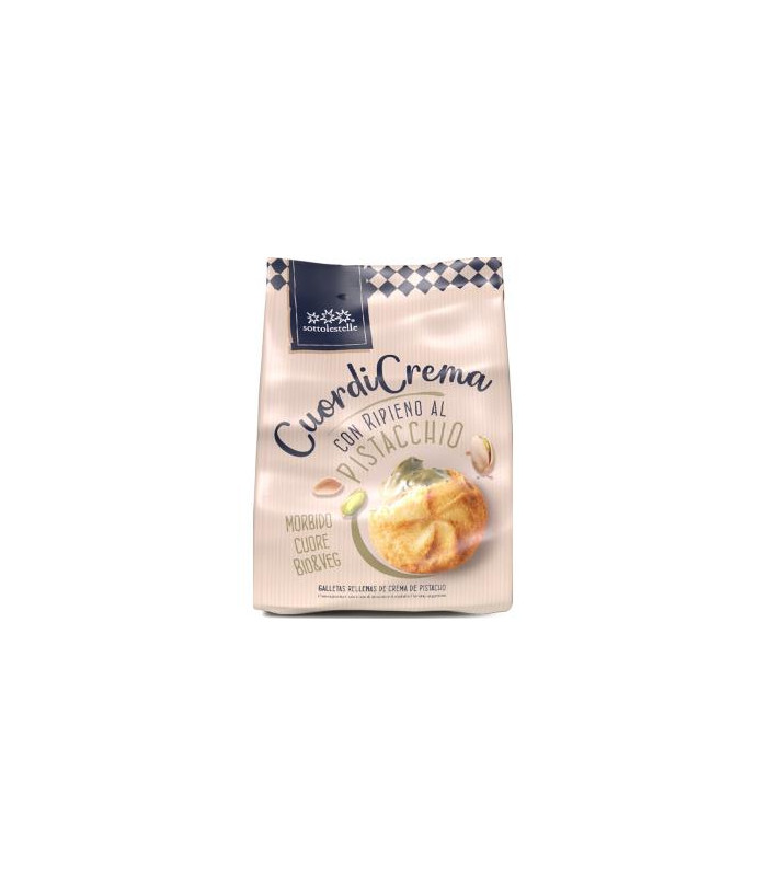 GALLETA RELLENA CREMA PISTACHO 200 gr BIO