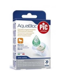 PIC AQUABLOC BATERICIDA APOSITO REDONDO 22,5MM 20U
