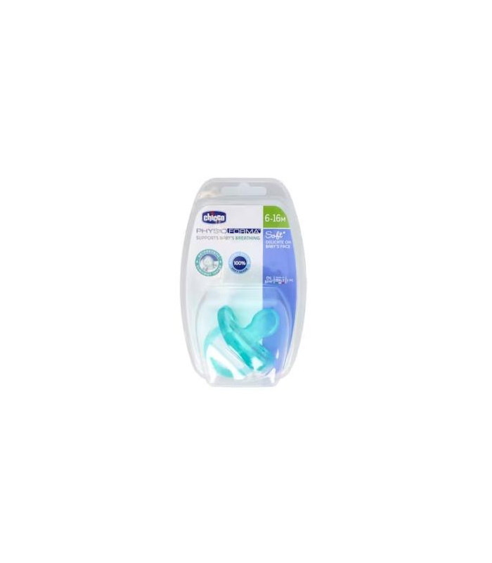 CHUPETE PHYSIO SOFT silicona anat azul 6-12 1un