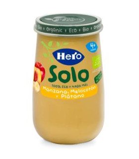 HERO SOLO MANZANA-MELOCOTON-PLATANO ECO  190gr.