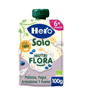 HERO NUTRI FLORA PLATANO-ARAND-YOGUR ECO 100gr.