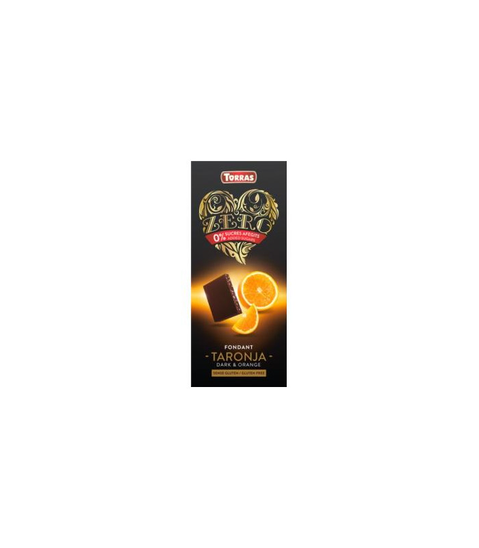 CHOCOLATE NEGRO con naranja ZERO 125gr
