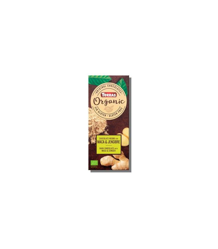 CHOCOLATE NEGRO con maca-jengibre 100gr. BIO SG