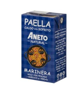 CALDO DE PAELLA MARINERA con sofrito 1L.
