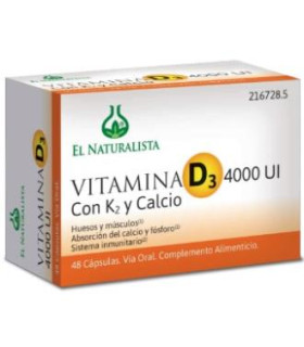 VITAMINA D3 4000 ui K2 CALCIO 48 cap