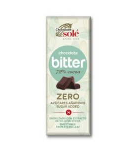 CHOCOLATINA CHOCOLATE NEGRO 72% con stevia 25g 30u