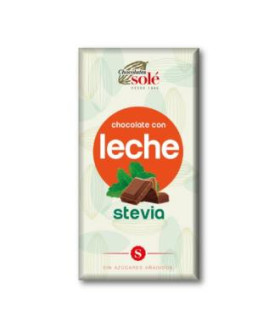 CHOCOLATE CON LECHE Y STEVIA 100gr. S/A