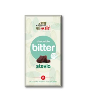 CHOCOLATE NEGRO 72% con stevia 100gr  SG