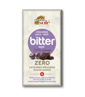 CHOCOLATE NEGRO 72% con açai y stevia 100gr. S/A