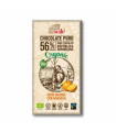 CHOCOLATE NEGRO 56% con naranja 100gr. ECO
