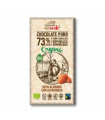 CHOCOLATE NEGRO 73% con almendras 150gr. ECO
