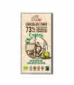 CHOCOLATE NEGRO 73% con aceite de oliva 100gr. ECO
