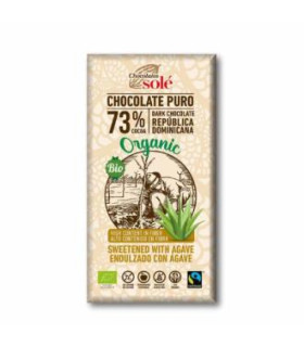 CHOCOLATE NEGRO 73%  con agave 100gr. ECO SG