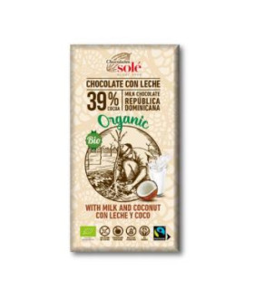 CHOCOLATE CON LECHE Y COCO 100gr. ECO SG