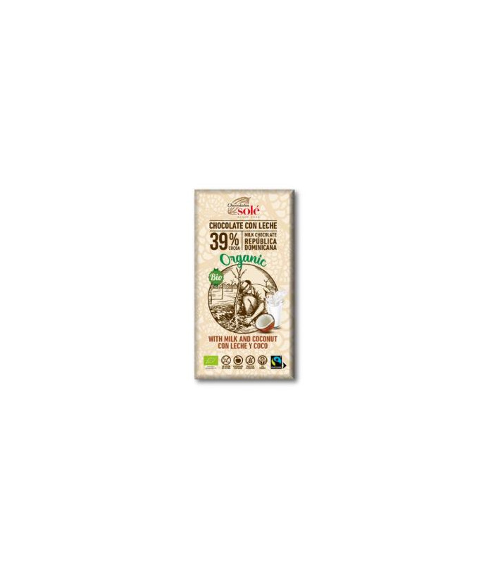 CHOCOLATE CON LECHE Y COCO 100gr. ECO SG