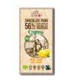 CHOCOLATE NEGRO 56% con limon 100gr. ECO SG VEGAN