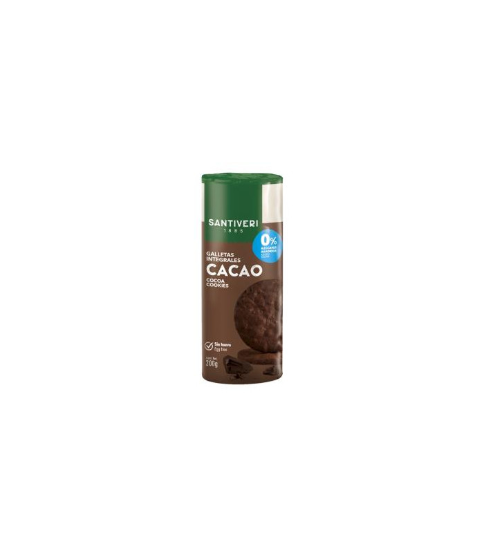 GALLETAS INTEGRALES CACAO 0% azucares 200gr.