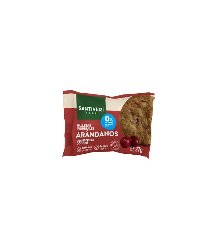 GALLETAS INTEGRALES ARANDANOS 0% azucares 3uds.