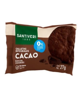 GALLETAS INTEGRALES CACAO 3uds. 27gr