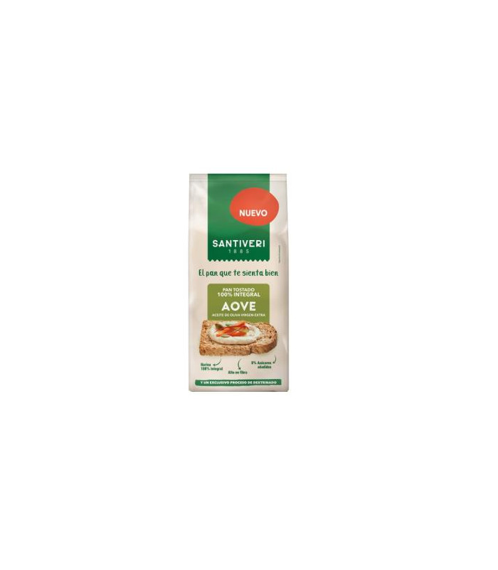 PAN TOSTADO 100%  integral AOVE 200 gr
