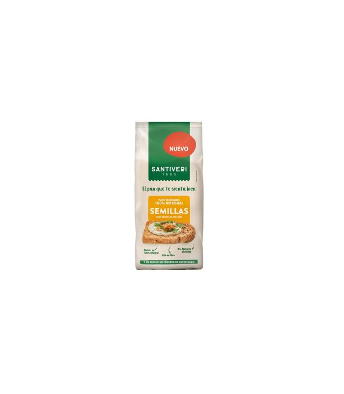 PAN TOSTADO 100% integral semillas 200 gr