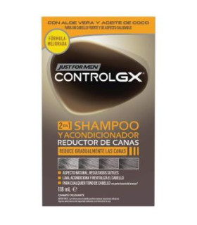 JUST FOR MEN CONTROL GX REDU CANAS champ-aco 118 ml