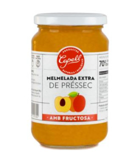 MERMELADA DE MELOCOTON con fructosa 400gr.