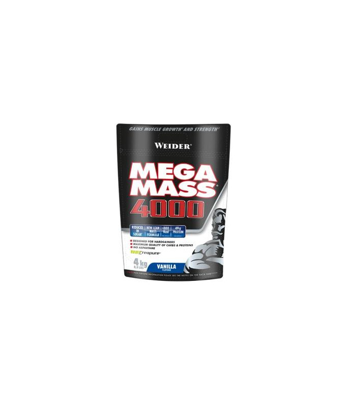 WEIDER MEGA MASS 4000 vainilla 4kg.