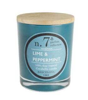 VELA VASO PERF7 lime-peppermint 7,5x9cm 1ud.