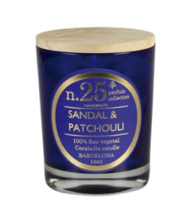 VELA VASO PERF25 sandal-patchouli 7,5x9cm 1ud.