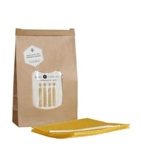 RUSCKIT kit para hacer velas cera de abeja 15x24cm