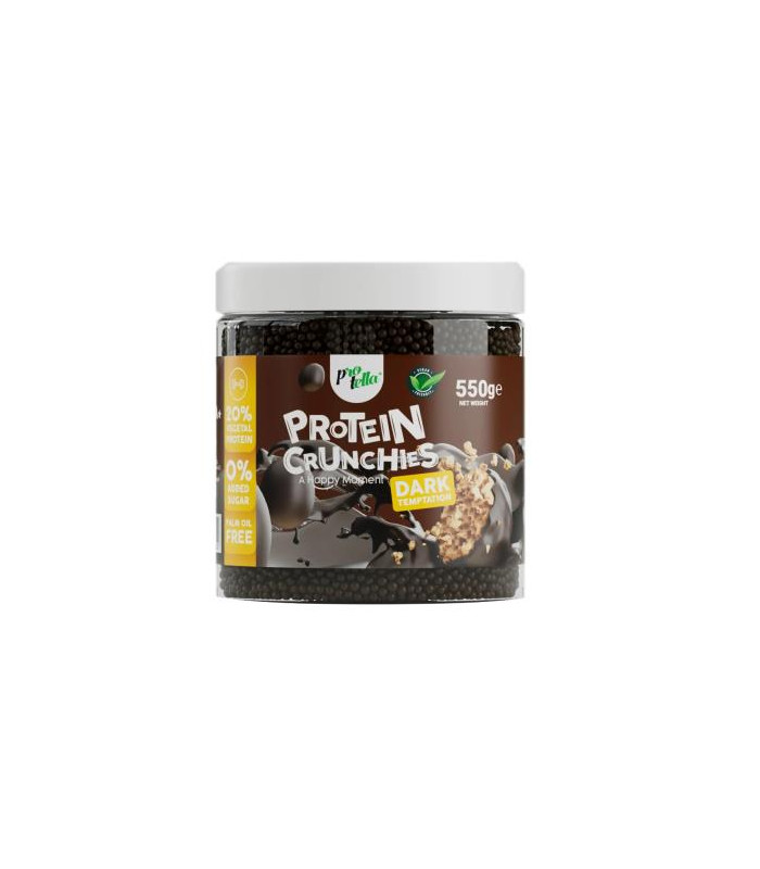 PROTEIN CRUNCHIES bolitas proteicas chocolate negro 550gr.