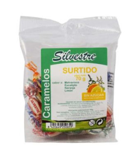 CARAMELOS SURTIDOS sin azucar 70gr.