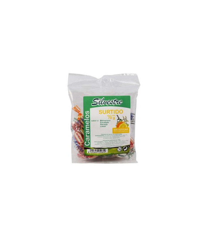 CARAMELOS SURTIDOS sin azucar 70gr.