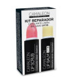 CAMALEON KIT REPARADOR labial+exfoliante fresa.