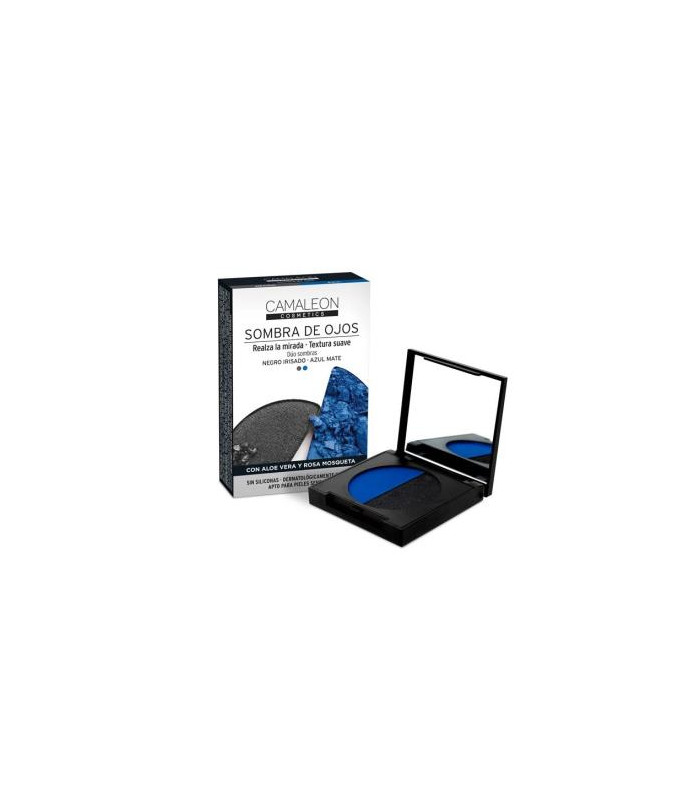 CAMALEON SOMBRA DE OJOS duo negro-azul