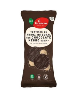 TORTITAS DE ARROZ con chocolate negro 100gr. BIO