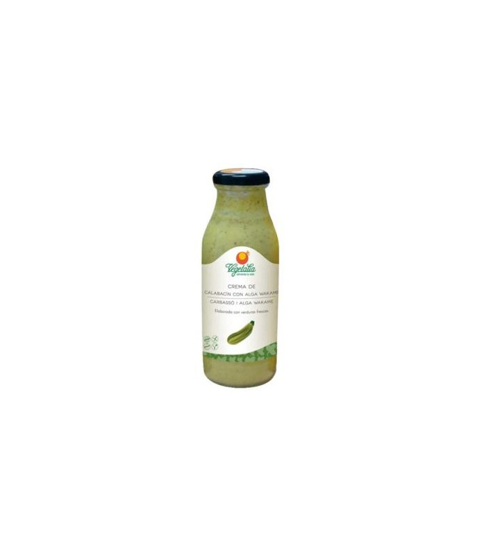 CREMA DE CALABACIN con alga wakame 500ml. BIO