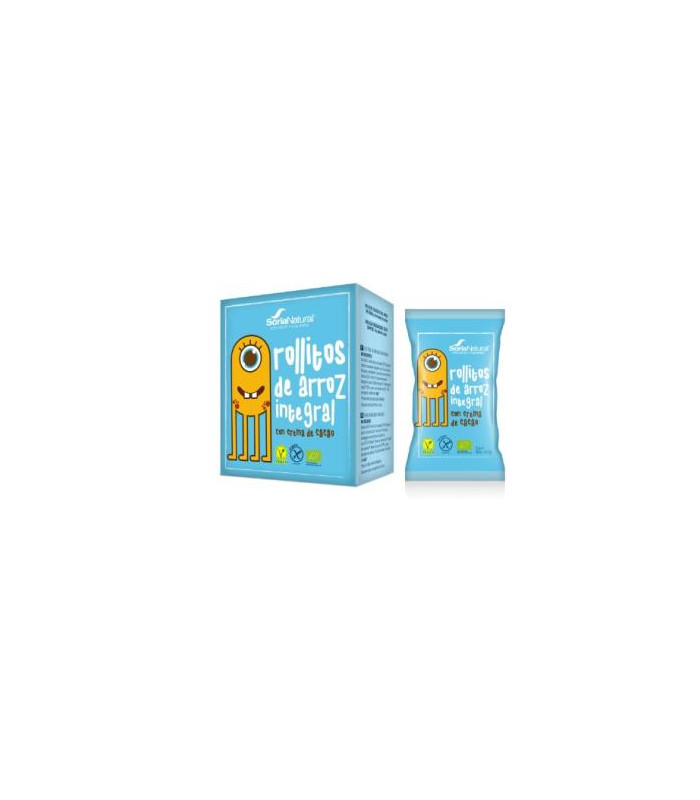 ROLLITOS ARROZ integral con crema de cacao 4x3uds.