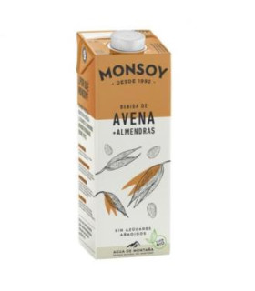 BEBIDA VEGETAL DE ALMENDRAS con avena 1lt 6uds.BIO