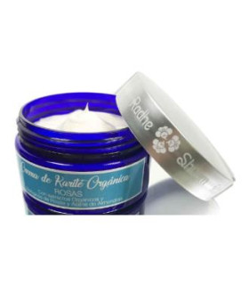 CREMA MANTECA KARITE ORGANICA rosas 100gr.