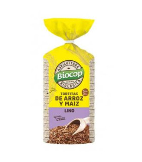 TORTITAS DE ARROZ, MAIZ Y LINO 200gr. BIO