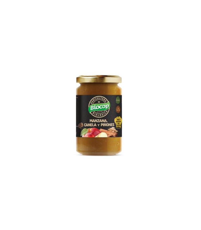 COMPOTA DE MANZANA CANELA Y PIÑONES 280gr. BIO